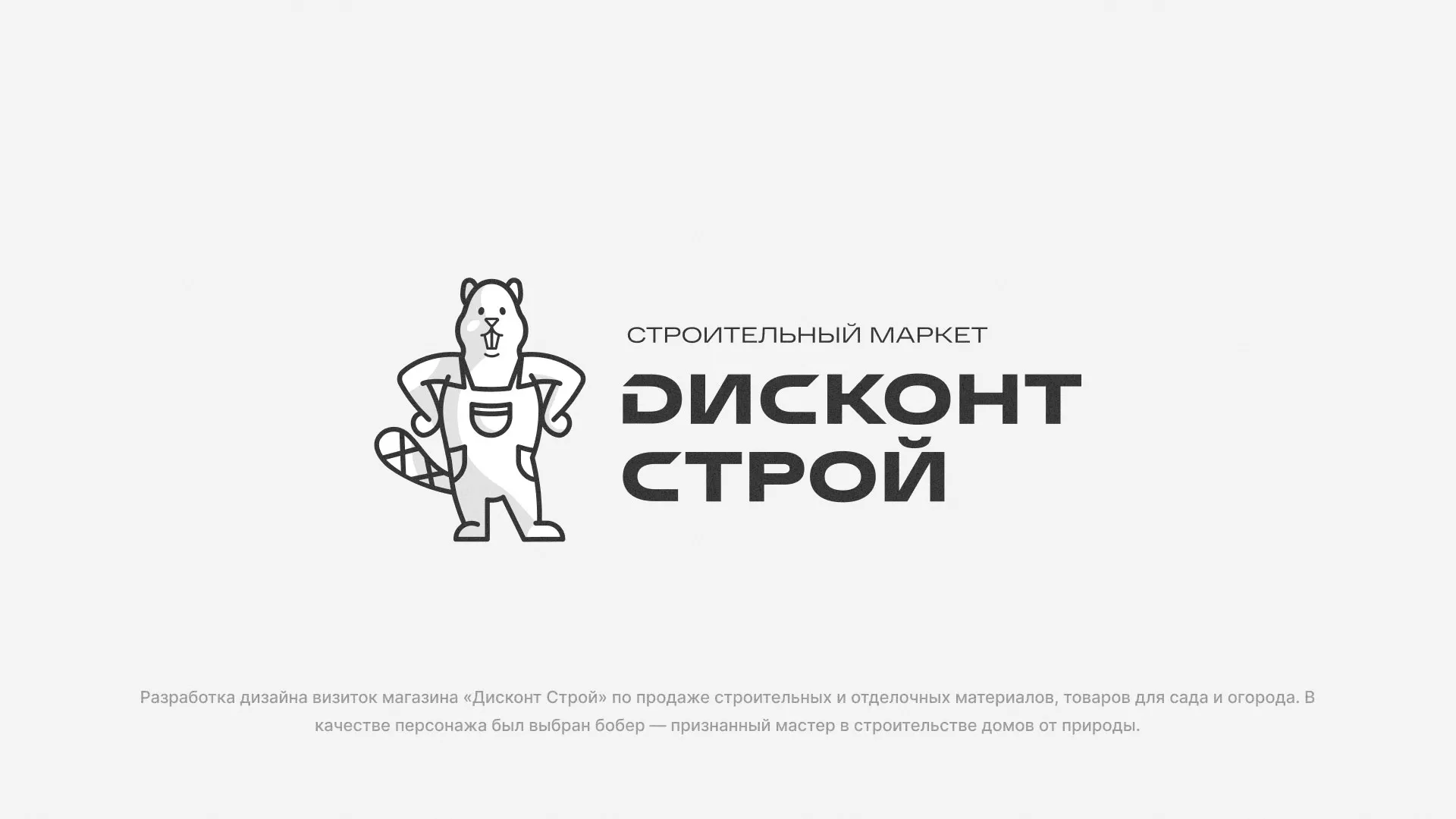 Разработка дизайна визиток магазина «Дисконт Строй» в Стрежевом